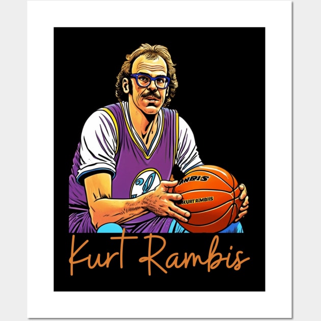 Kurt Rambis Vintage Style Wall Art by Nasromaystro